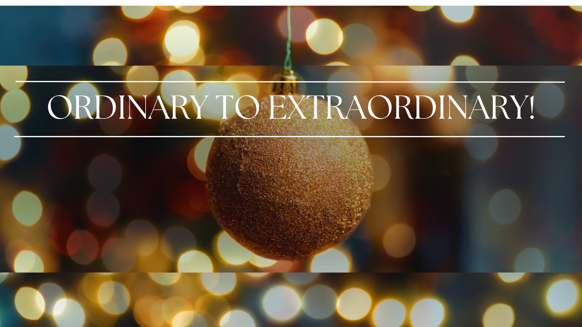 Ordinary To Extraordinary by Pastor Scott